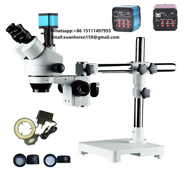 Mobile & Tablet Accessories - Тринокулярный стереомикроскоп с зумом 3.5X-90X для