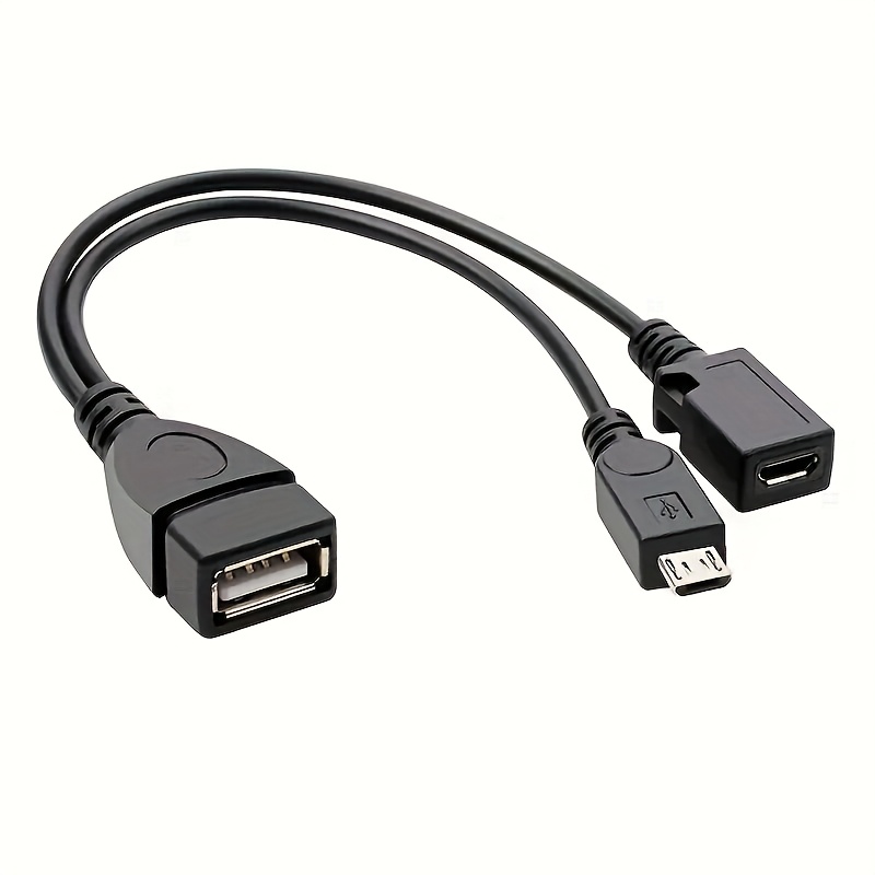 Tablet Tech Accessories - Адаптер-сплиттер 2-в-1 OTG USB-Micro USB для